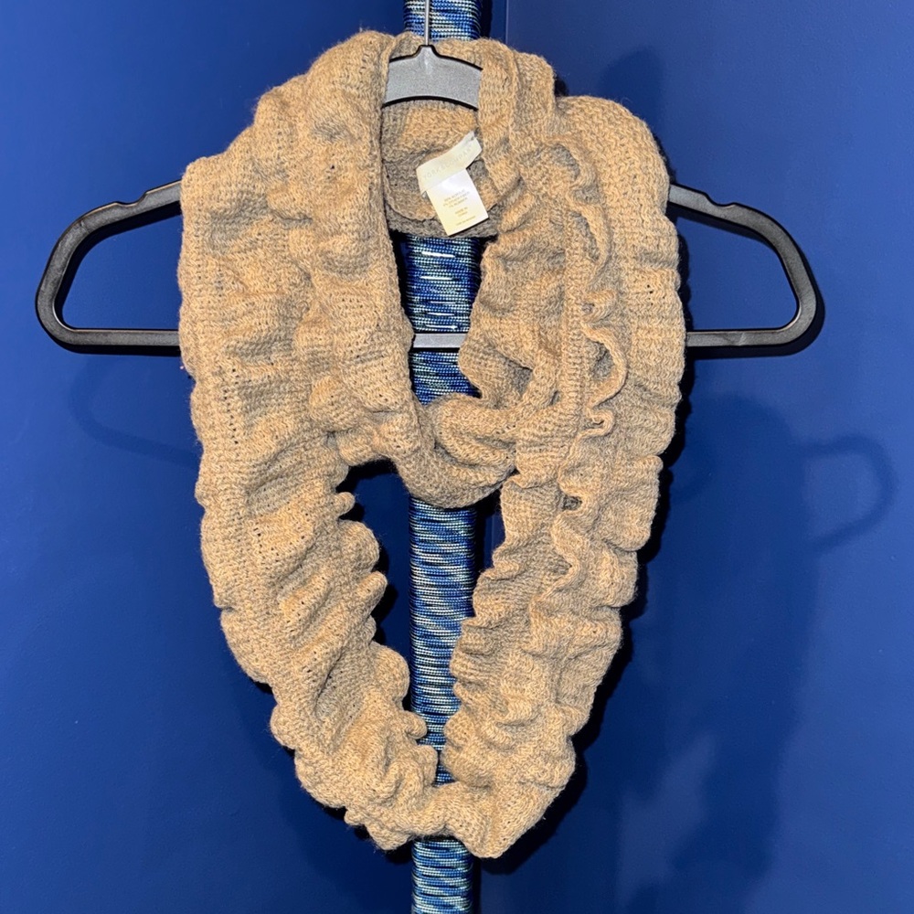 New York & Company- Tan Knit Infinity Scarf - Picture 3 of 7